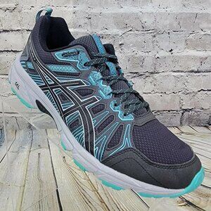 ASICS Gel-Venture 7 Women’s 10 Gray Blue Trail Running Shoes Sneakers 1012A652